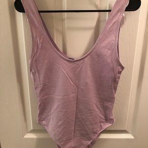 Lilac bodysuit from Zara